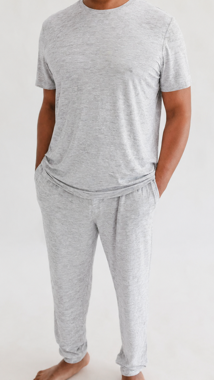 Adult Jogger Set In Heather Grey