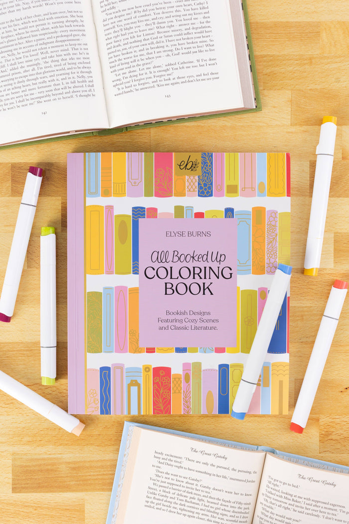 All Booked Up Coloring Book | Bookish & Reading