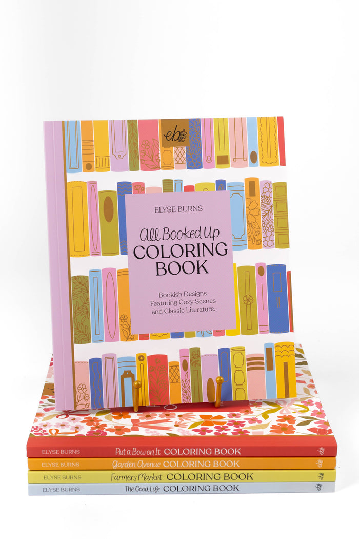 All Booked Up Coloring Book | Bookish & Reading