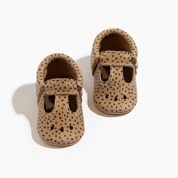 Almond Speckles Mary Jane Baby Shoe - Babies in Bloom