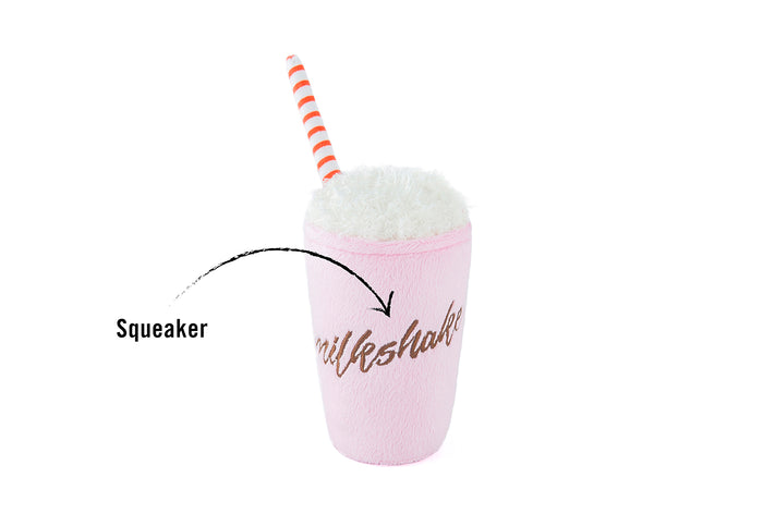 P.L.A.Y. American Classic Mutts Milkshake Toy - squeaker shown