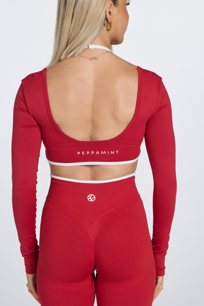 Assentuate Crop T - Bright Red - Size S (UNRELEASED)