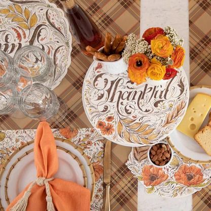 Autumn Plaid Runner - 20" x 25'