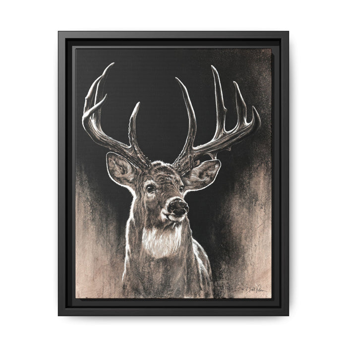 "Backlit Buck" Framed Canvas