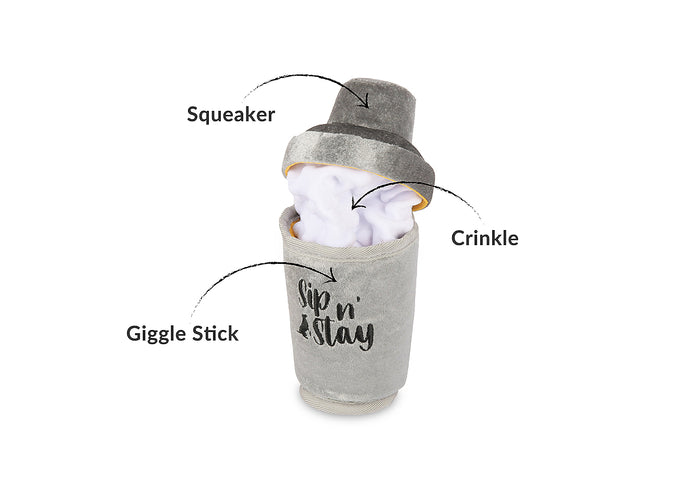 P.L.A.Y. Barktender Collection - Dogtail Shaker Toy features shown