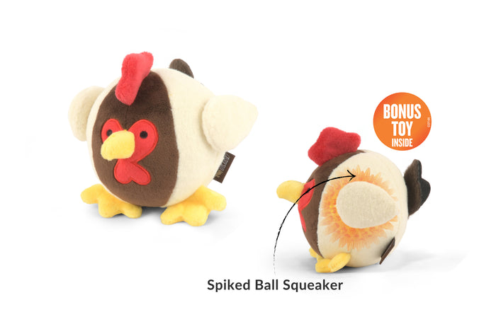 P.L.A.Y. Barnyard Buddies Ryan the Rooster - bonus toy inside shown