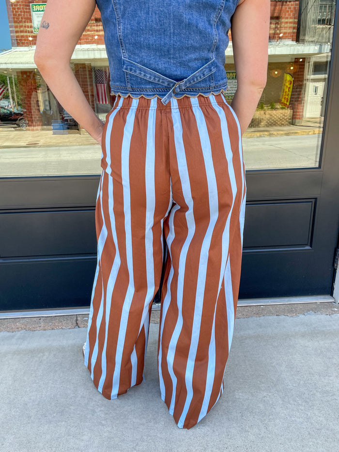 Bayside Striped Wide Leg Pants