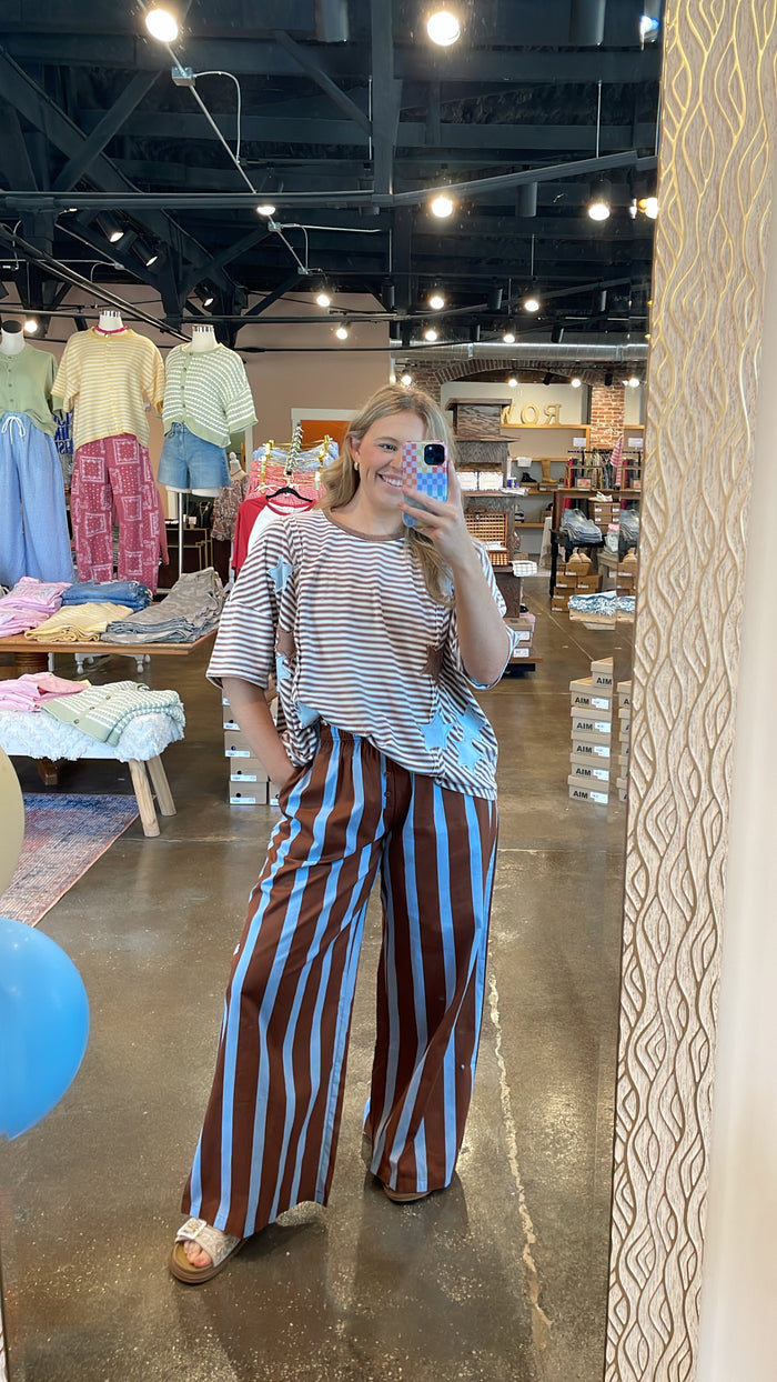 Bayside Striped Wide Leg Pants