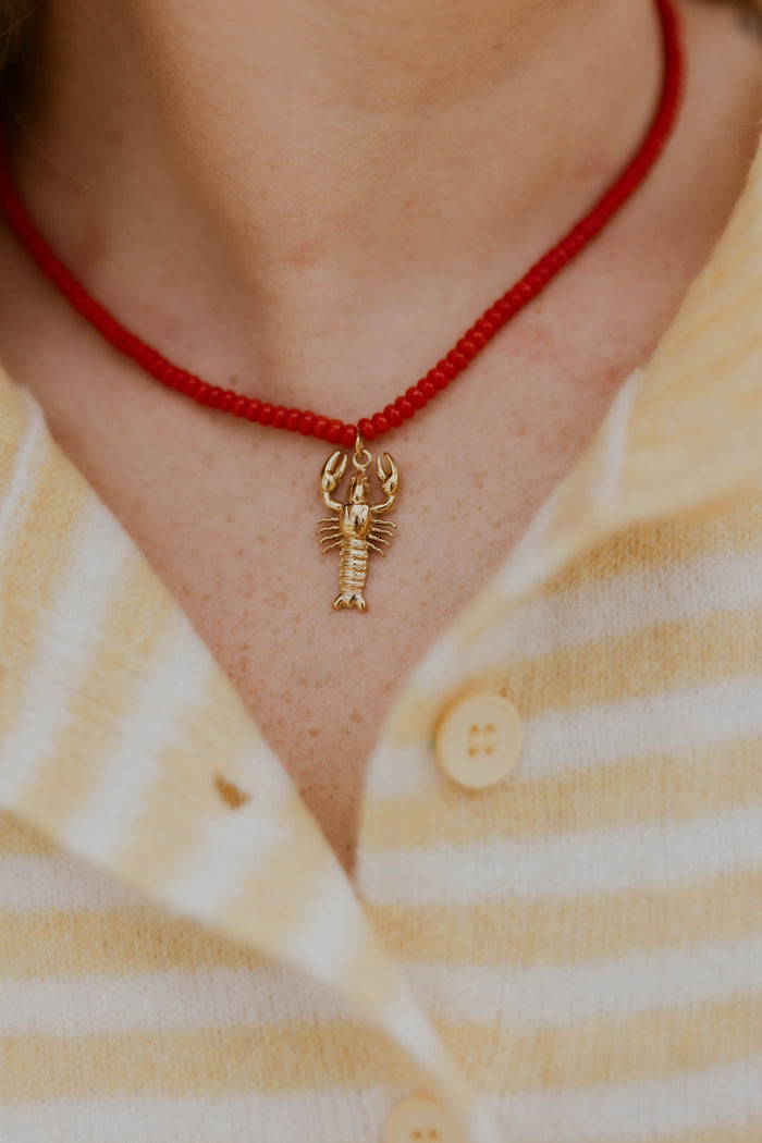 Beaded Lobster Necklace