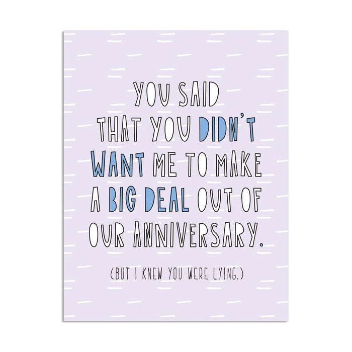 Big Deal Anniversary Card