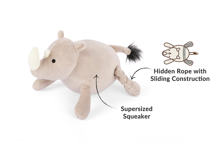 P.L.A.Y. Big Five of Africa Collection - Rhino Toy features shown