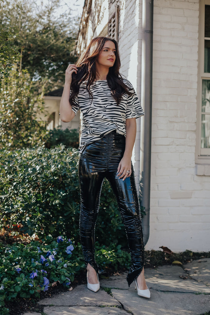 Black Rushing Leggings