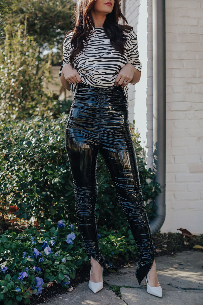 Black Rushing Leggings