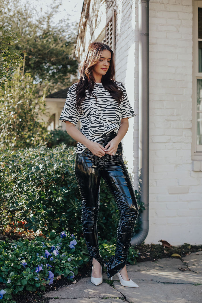 Black Rushing Leggings