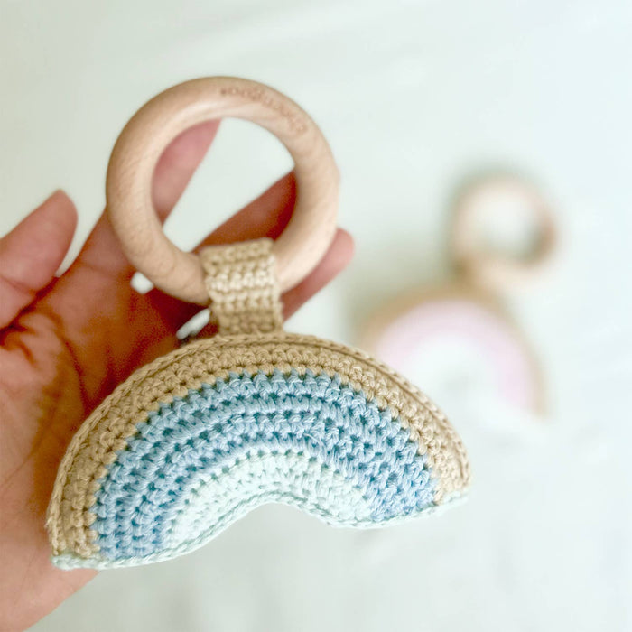 Blue Rainbow Rattle