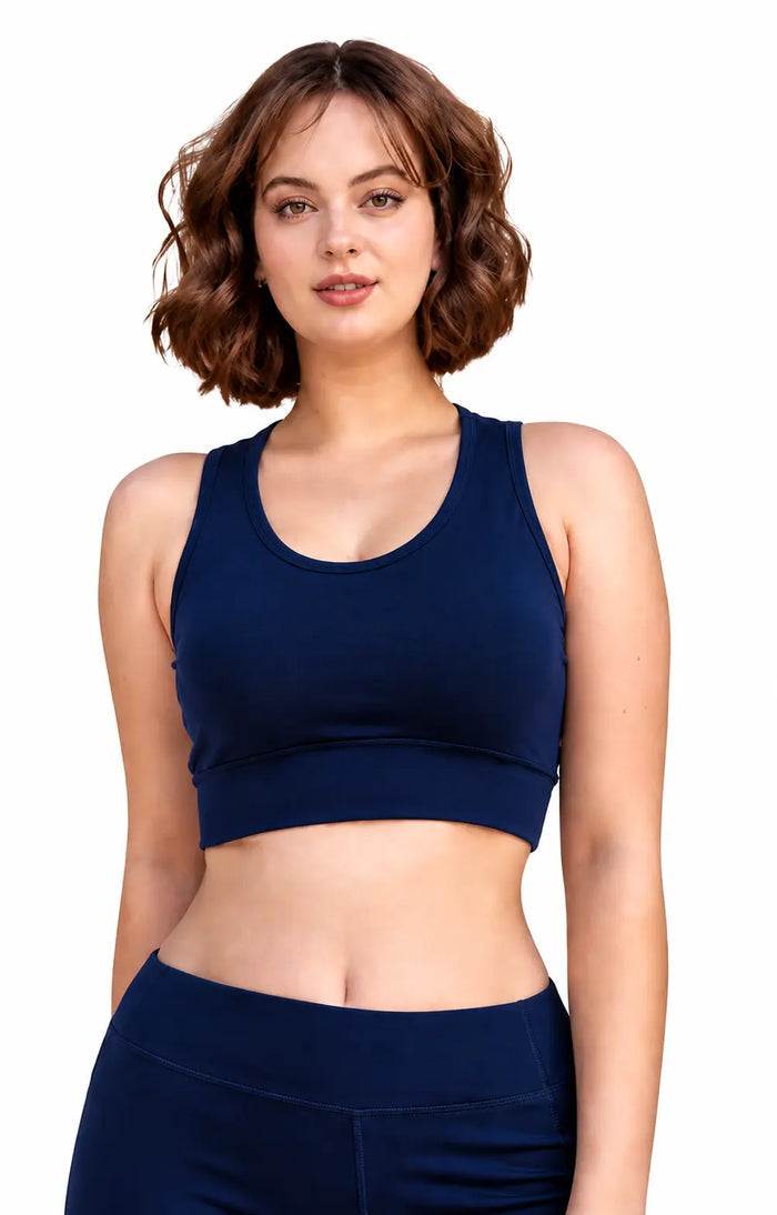 Blueficus Women's Non-Padded Wireless Sports Bra | Full Coverage Gym, Yoga & Daily Wear Activewear Blueficus