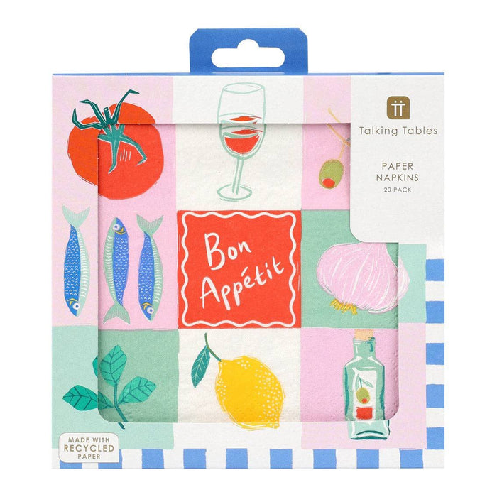 Bon Appetit Paper Napkins - 20 Pack