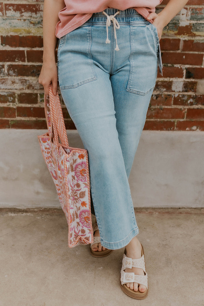 Breckin Pull On Jeans- Risen