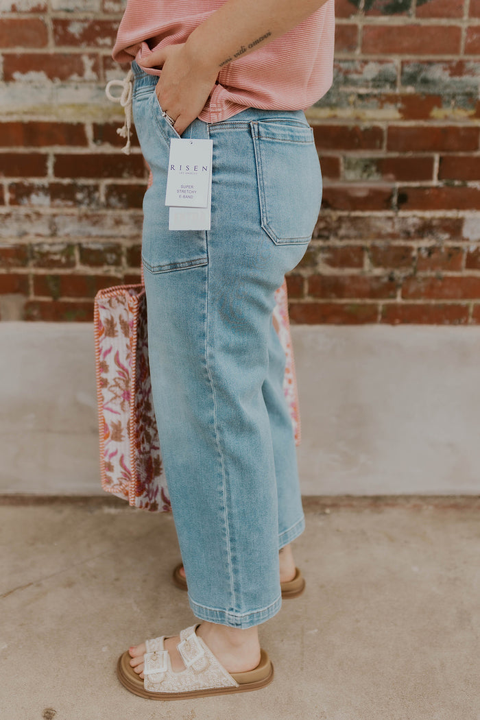 Breckin Pull On Jeans- Risen