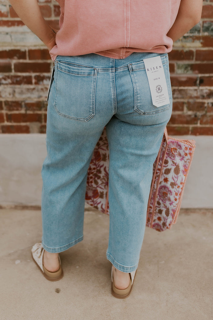 Breckin Pull On Jeans- Risen