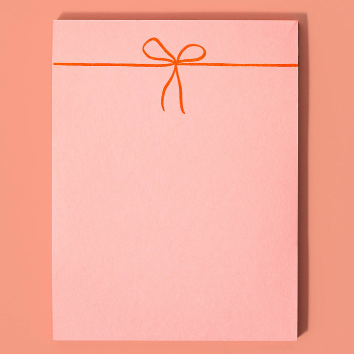 Bromstad Printing Co. - Bow - Risograph Small Notepad