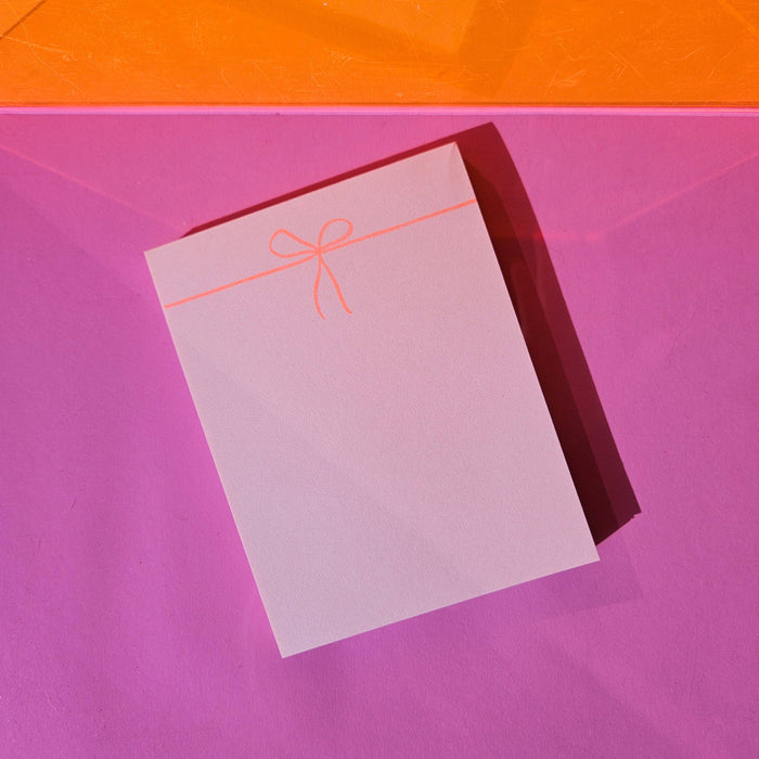 Bromstad Printing Co. - Bow - Risograph Small Notepad