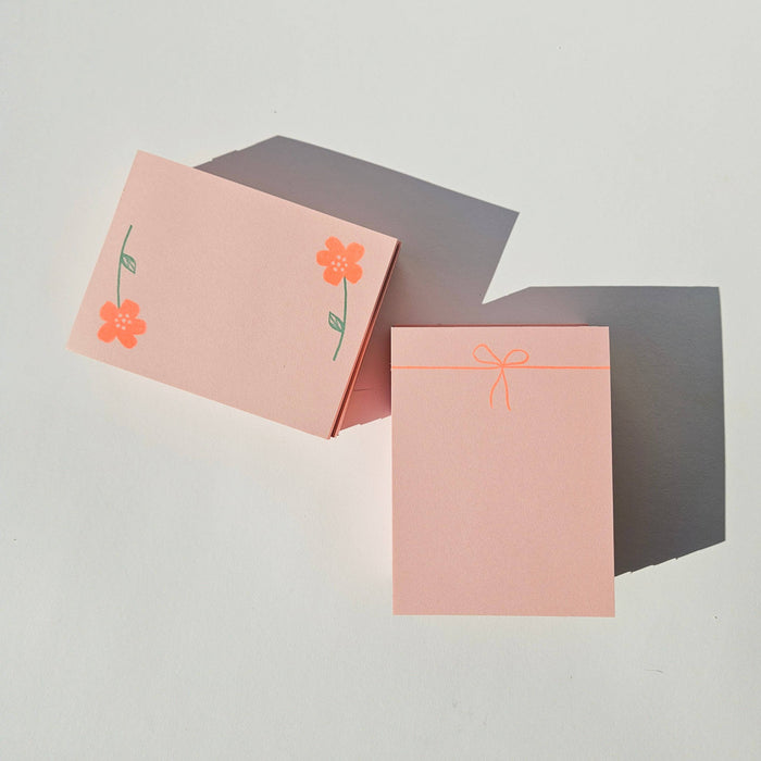 Bromstad Printing Co. - Bow - Risograph Small Notepad