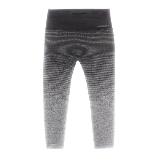 Brooks Streaker Black Grey Shadow Running Capri for Women