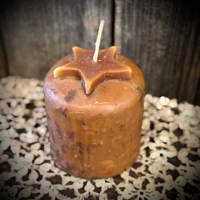 Brown Star Candle