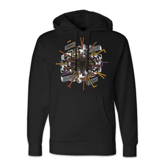 Brutalism Black Hoodie