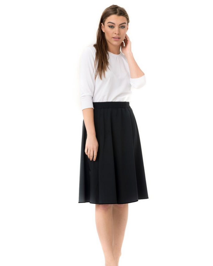 Undercover Waterwear BSB-FLAIR Basic Black Flairy Skirt MYSELFLINGERIE.COM