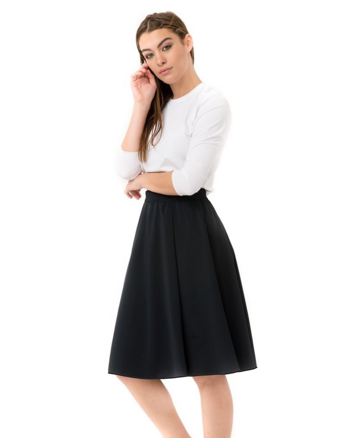 Undercover Waterwear BSB-FLAIR Basic Black Flairy Skirt MYSELFLINGERIE.COM