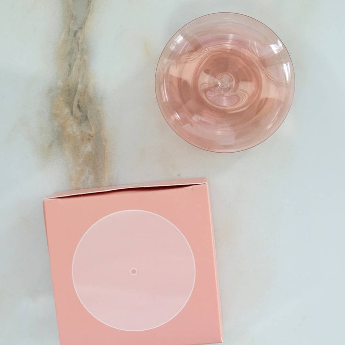 Bubble Incense Holder | Coral Pink Glass