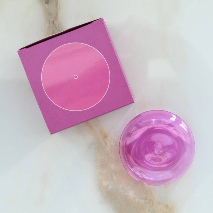 Bubble Incense Holder | Orchid Pink Glass