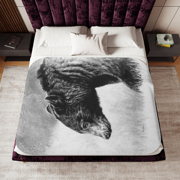 "Burly Bear" Sherpa Blanket.