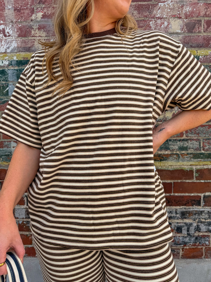 Cabin Cozy Striped Top