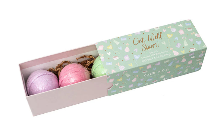 Cait+Co Get Well Soon Bath Bomb Gift Set
