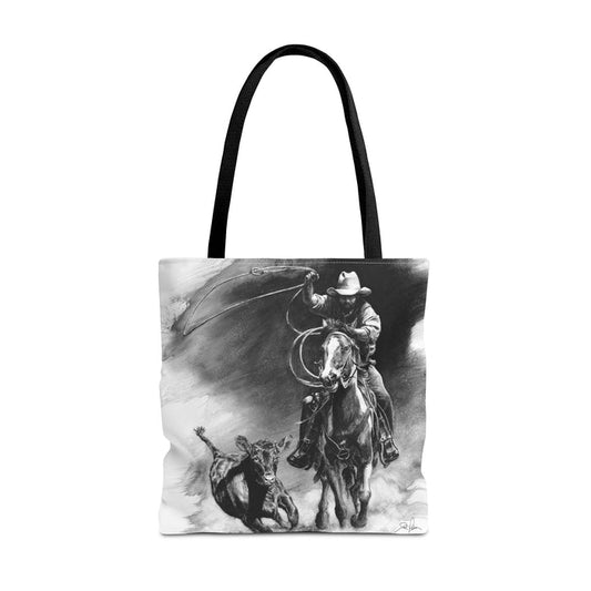 "Calf Roping" Tote Bag