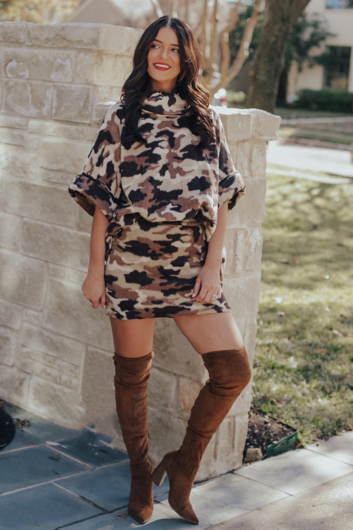 Camo Sweater & Skirt Set (SKIRT ONLY)
