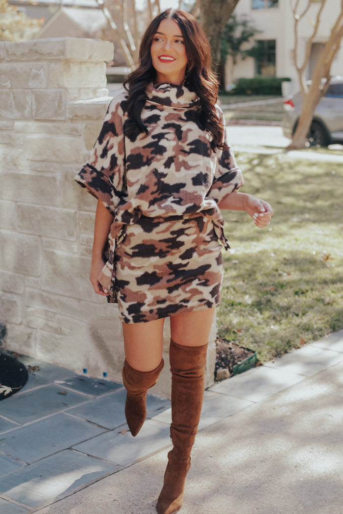 Camo Sweater & Skirt Set (SKIRT ONLY)