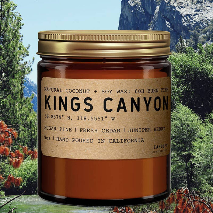 Candlefy - Kings Canyon California Scented Natural Wax Candle: 8oz