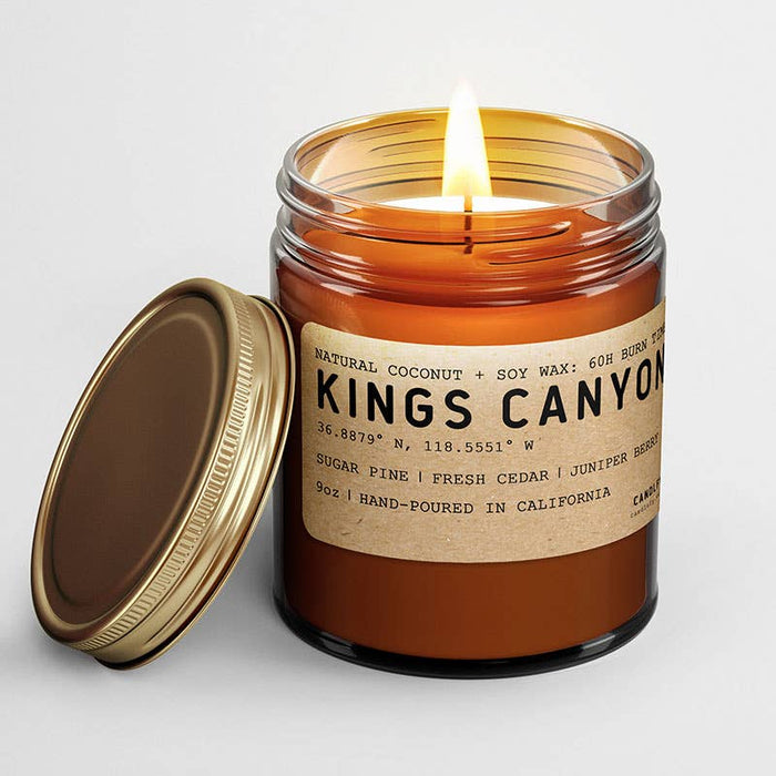 Candlefy - Kings Canyon California Scented Natural Wax Candle: 8oz