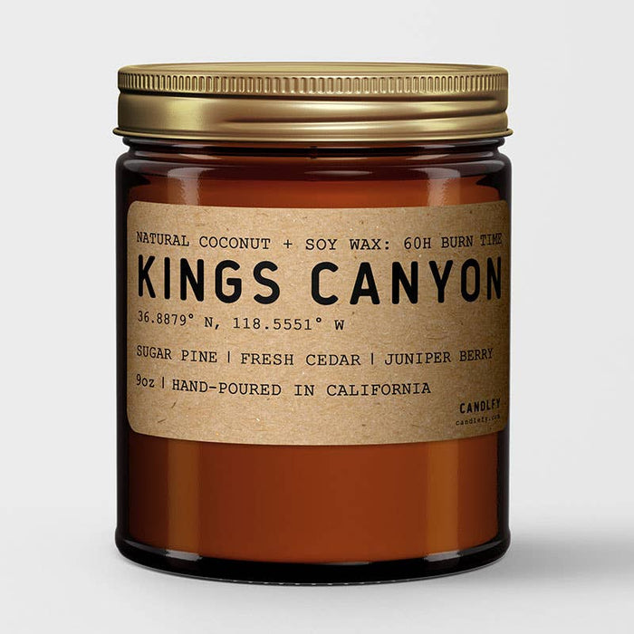 Candlefy - Kings Canyon California Scented Natural Wax Candle: 8oz