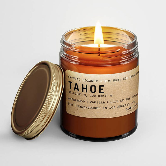 Candlefy - Lake Tahoe California Candle: Natural Coconut Soy Wax Candle: 8oz