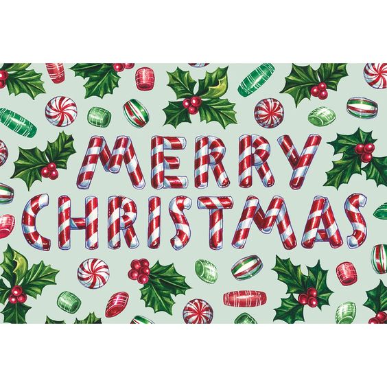 Candy Cane Shoppe Paper Placemat