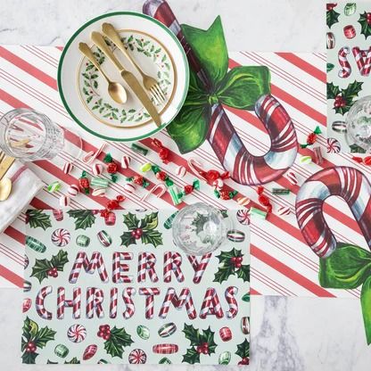 Candy Cane Shoppe Paper Placemat