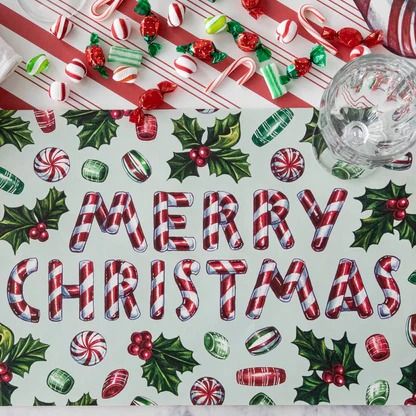 Candy Cane Shoppe Paper Placemat