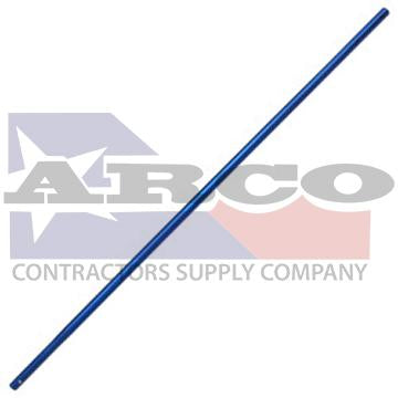 CC336b 6' Anodized Aluminum Swaged Button Handle - 1-3/8" Diameter (Blue)