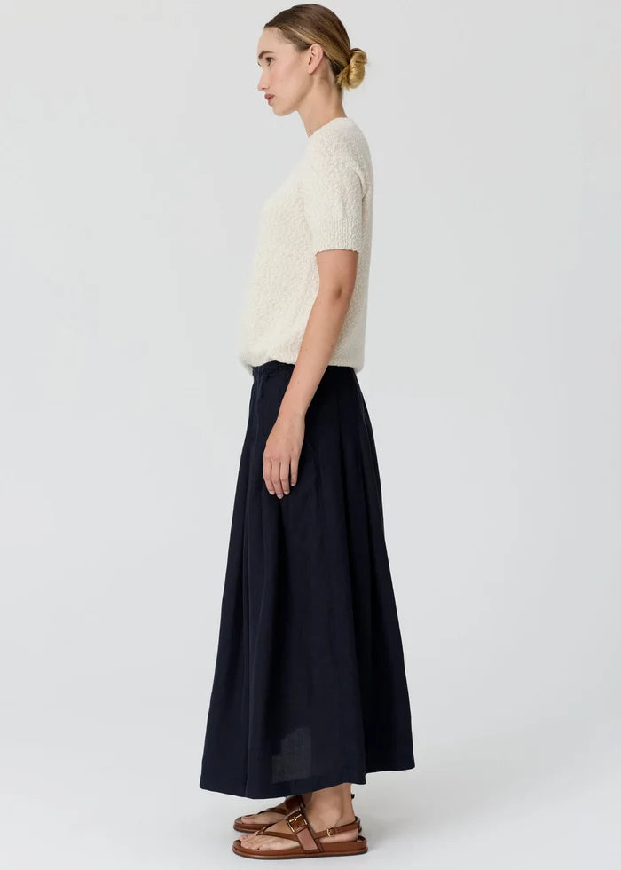CEDAR LUREX KNIT TOP in Chalk + Silver by Pol Clothing