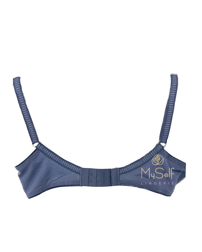 hantelle 2601 Dark Charcoal Champs Elysees 3 Part Bra myselflingerie.com